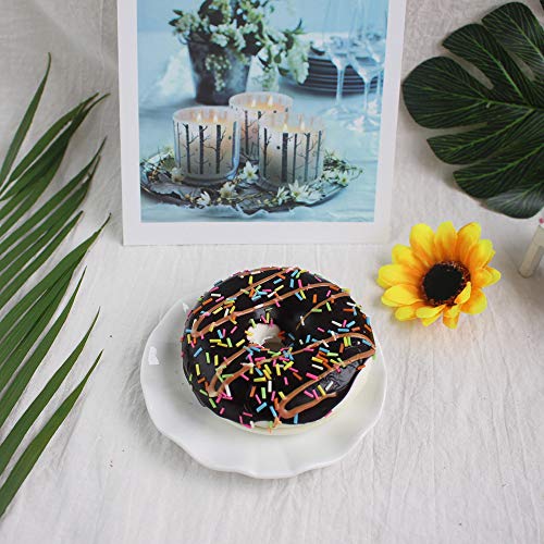 HongTu HT Simulation Food Artificial Fake Food Model Play Food Kids Toy Home Kitchen Party Decoration Store Market Display Photography Props, Color Random (Big Cream Doughnut) - Thumbnail 6