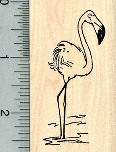 Flamingo Rubber Stamp
