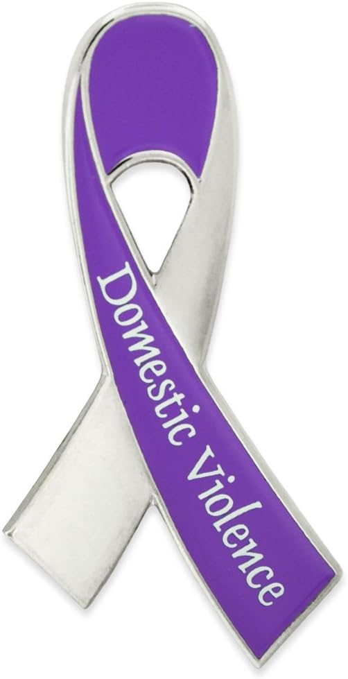 Domestic Violence Awareness Ribbon Lapel Pin Amazon.co.uk Garden