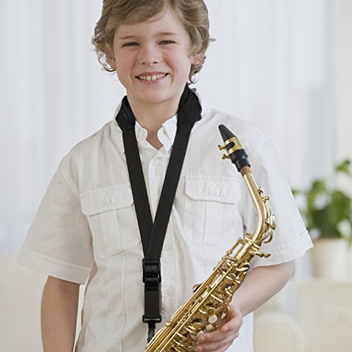 CIEHER Saxophone Strap Adjustable Harness of Neck Strap for Tenor Alto Saxophone With Snap Hook - Thumbnail 4