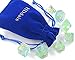 Polyhedral Gaming Dice Complete Sets of 7-Die Dice - D4 D6 D8 D10 D12 D20 & Percentile Dice – Great for Tabletop, Roleyplaying & DnD Games, Math & MTG (Blue/Green)