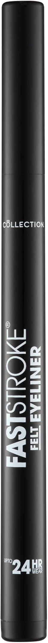 Collection Fast Stroke Felt Tip Eyeliner Black 4ml Long Lasting 24h
