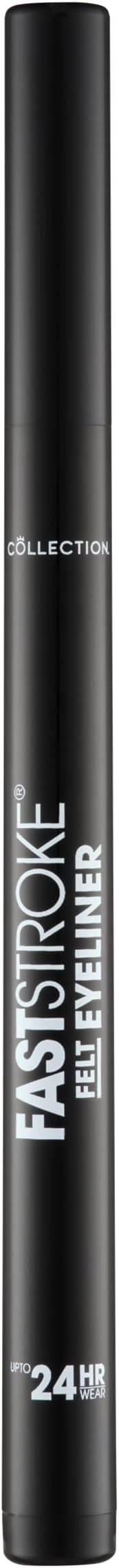 Collection Fast Stroke Felt Tip Eyeliner Black 4ml Long Lasting 24h
