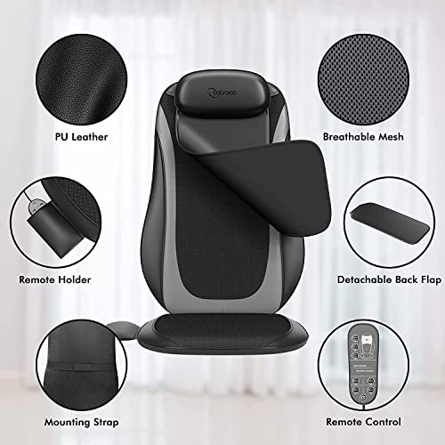 cotsoco Back Massager with Heat,Deep Tissue Shiatsu Kneading Massage