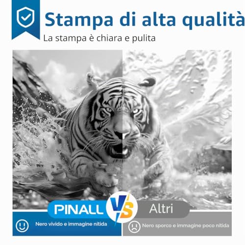 PINALL TN2510XL TN-2510XL Toner Compatible for Brother HL-L2400DW HL-L2400DWE DCP-L2620DW DCP-L2627DWE MFC-L2800DW MFC-L2827DW MFC-L2835DW MFC-L2860DWE Toner 2510 TN2510XL (with Chip, 2er-Pack)