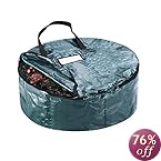 Elf Stor Premium Green Holiday Christmas Wreath Storage Bag For 24" Inch Wreaths
