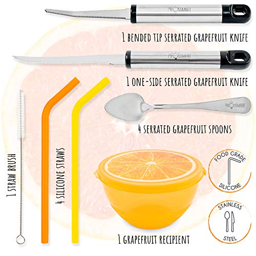 Grapefruit Spoons Knives Utensils Set 12 Pack Premium Set Grapefruit