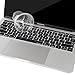 Mosiso Keyboard Cover for Touch Bar Models Newest Version MacBook Pro 13 A1706 & MacBook Pro 15 A1707 (2017 & 2016) with Touch ID, Black