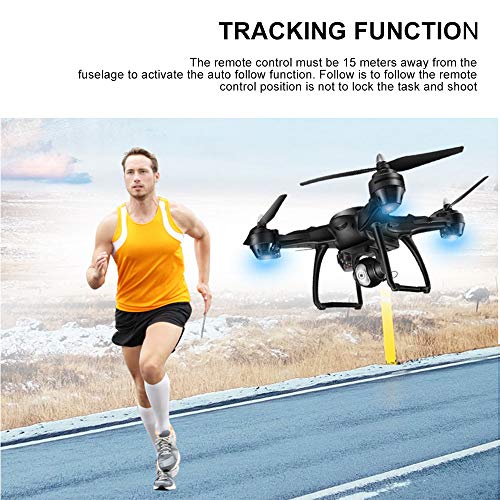 Pro-Drones-with-Camera-for-AdultsWenjuan-RC-Quadcopter-with-Dual-GPS1080P-Live-VideoGPS-Return-HomePowerful-Brushless-MotorsTwo-BatteriesFollow-MeWaypointHeadless-ModeStorage-Bag-Black