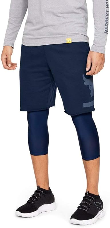 men's project rock terry printed shorts