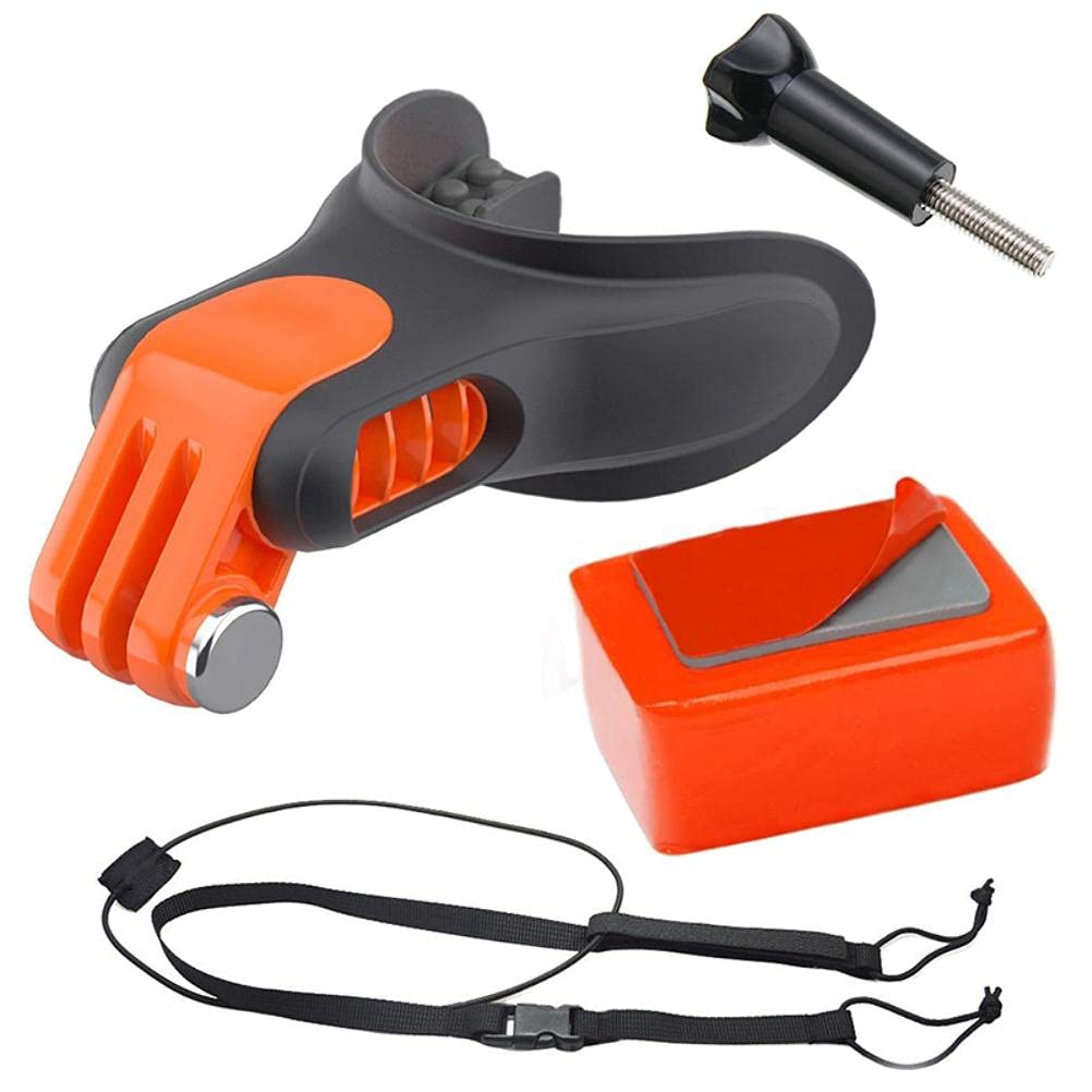 Surfing Bite Mouthpiece Mouth Mount Set Surf Dive Photography Accessories for Surfing Snorkeling Swimming Surfing Shooting Artifact Compatible for GoPro Hero 9/8/7/6/5/4/3 +/3/2/1