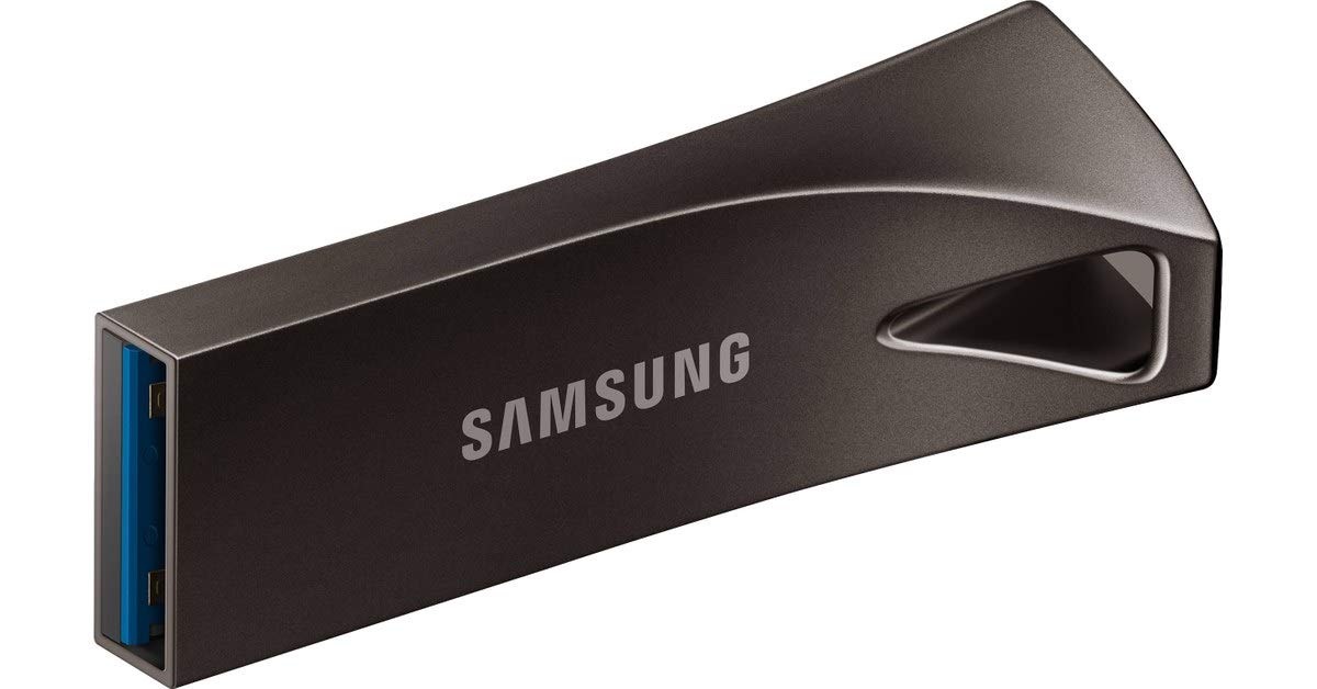 Samsung BAR Plus 64 GB Type-A 200 MB/s USB 3.1 Flash Drive Titan Grey (MUF-64BE4)