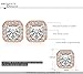 AnaZoz Jewelry 18K Gold Plated Square Stud Earring Rose Gold Plate/Platinum Plated SWA Elements Austrian Crystals Earrings