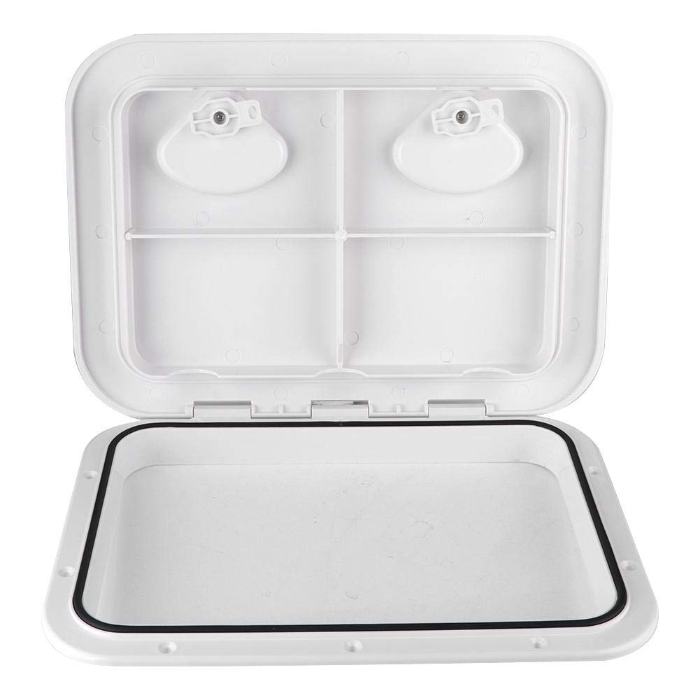 Aramox Deck Access Hatch,RE-315-440 Double Handle Square Deck Access Inspection Lid Anti-UV Marine Boat Yacht Accessory Kit