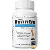 Qvantix Quit Smoking Aid - Respiratory Health and Lung Detox for Smokers - Stop Smoking Aid that Works to Clear Lungs, Alleviate Cravings, Withdrawal Symptoms, and Promote Relaxation 30 Tablets