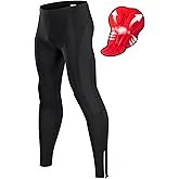 qualidyne Men's Cycling Pants 4D Padded Bike Pants Road Biking Tights Bicycle Pants