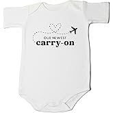 Our Newest Carry-On Infant Bodysuit Future Traveler Theme Coming Soon Pregnancy Announcement