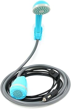 Amazon アウトドアキャンプシャワー ために ガーデントラベルキャンプカ ウォッシュ 12v カーウォッシャーヘッド 電気自動車シャワーヘッド ポータブル電動ポンプ Camping Shower Wven シャワー