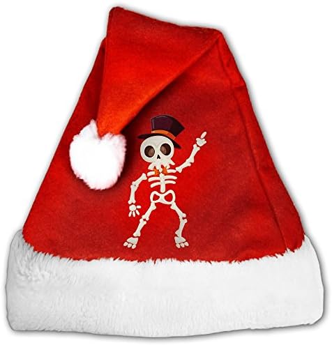 Dancing Skull Christmas Santa Hat