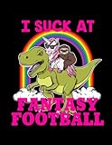 I Suck At Fantasy Football: Fantasy Football Green Pink 2019 Calendar Weekly Planner To Do List Orga by That Random Gifts Chick