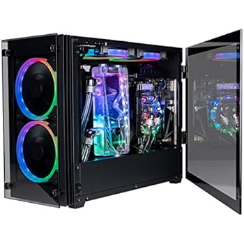 CUK Stratos Mini Monoblock Open Loop Gaming PC (Intel i9-9900K, NVIDIA GeForce RTX 2080 Ti 11GB, 32GB DDR4 3600 RAM, 2TB NVMe SSD + 2TB HDD, 650W Gold PSU, Z390I Mobo) Best Tiny RGB Desktop for Gamers