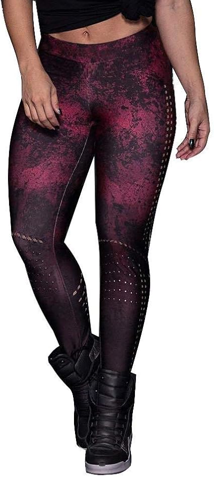 POLERO Boho Leggings Damen - Gemusterte Yogahose Mit Bauchkontrolle