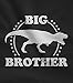 Big Brother Gift For Elder Sibling - Trex Raptor Kids T-Shirt With Stickers