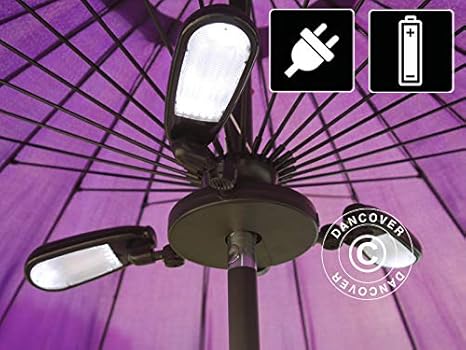 Dancover Sonnenschirmbeleuchtung Luxor, 30 LEDs