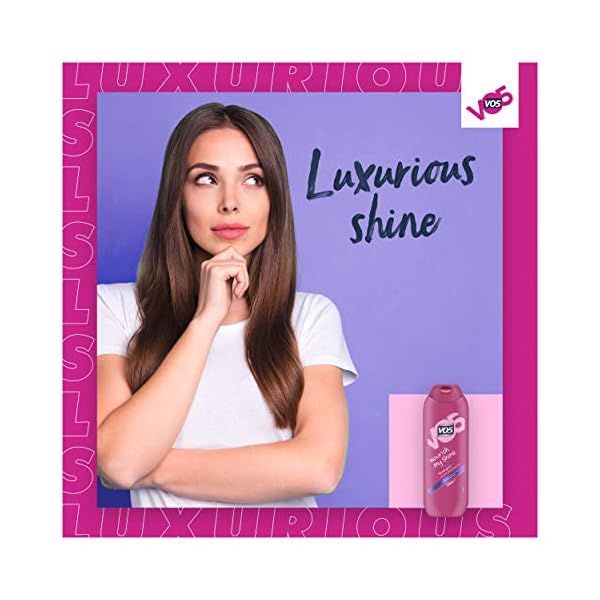 VO5 Nourish My Shine Shampoo Infused with Vital Oils for Damaged Hair, 250ml, Pack of 6