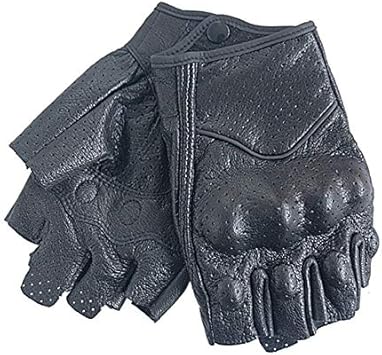 Mdsfexixianxinqumotorcycle Gloves Half Finger Gloves Fingerless Leather Summer Men And Women Scooter Motorcycle Gloves Electric Bike Racing Bike Black S Amazon Co Uk Car Motorbike