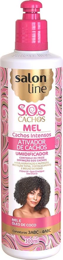 Amazon Com Linha Tratamento Sos Cachos Salon Line Ativador De Cachos Intenso 300 Ml Salon Line Treatment Sos Curls Collection Extreme Curl Activator 10 14 Fl Oz Beauty