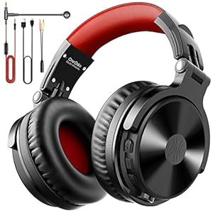 OneOdio Bluetooth Headphones Over Ear Wireless Bass Boosted Stereo Hi-Fi Sound 80 Hrs Playtime with Studio Music Level…