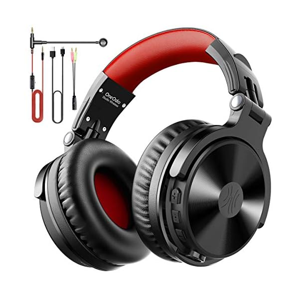 OneOdio-Bluetooth-Headphones-Over-Ear-Wireless-Bass-Boosted-Stereo-Hi-Fi-Sound-80-Hrs-Playtime-with-Studio-Music-Level-Sound-Quality-50mm-Neodymium-Speaker-Foldable-Headphone-with-Mic OneOdio Bluetooth Headphones Over Ear Wireless Bass Boosted Stereo Hi-Fi Sound 80 Hrs Playtime with Studio Music Level…
