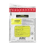 MMF Industries 2362010N06 9-by-12-Inch Tamper-Evident Deposit Bags, 100 Pack (White)