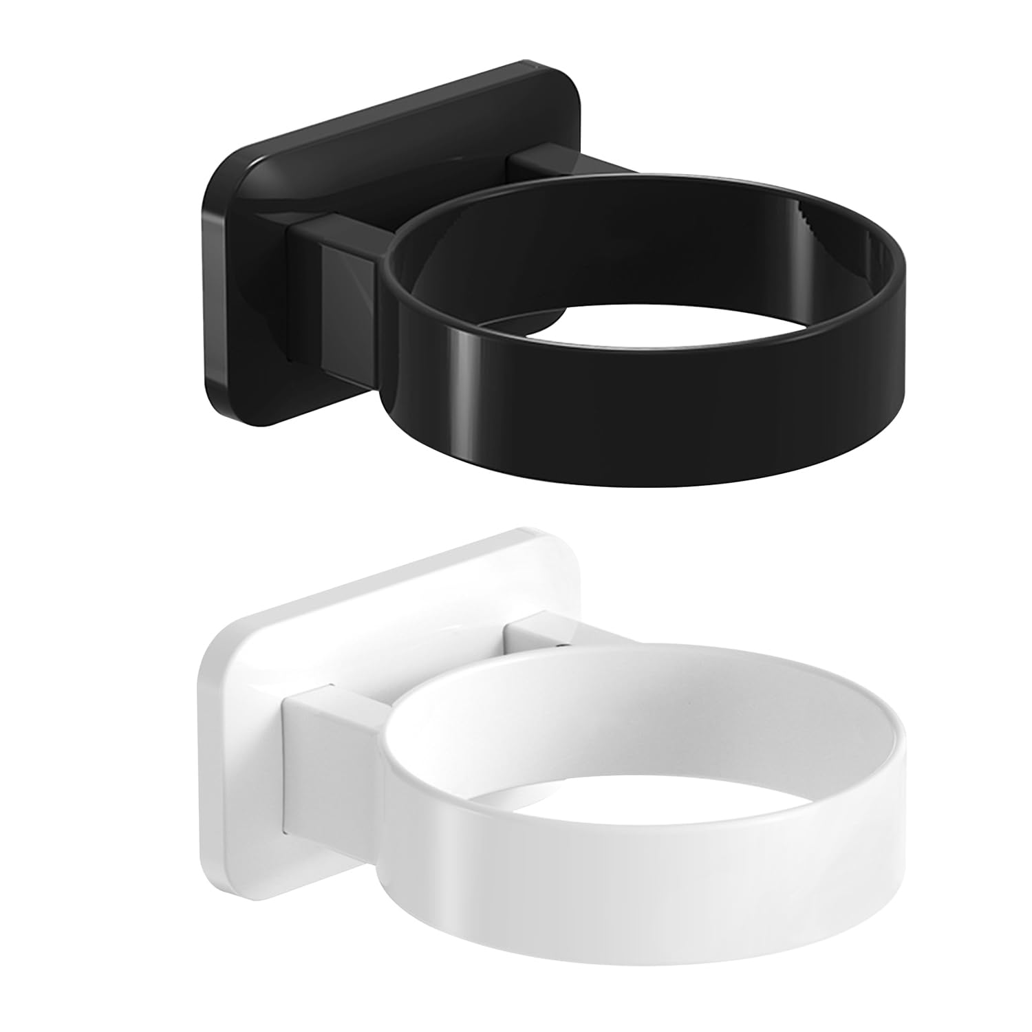 USHXVG 2-Piece Hair Dryer Holder, Punch-Free Storage Rack, Hair Dryer Stand, Wall-Mounted Hair Dryer Storage, Hair Dryer Hanging Rack, Suitable for Bathrooms and Cloakrooms