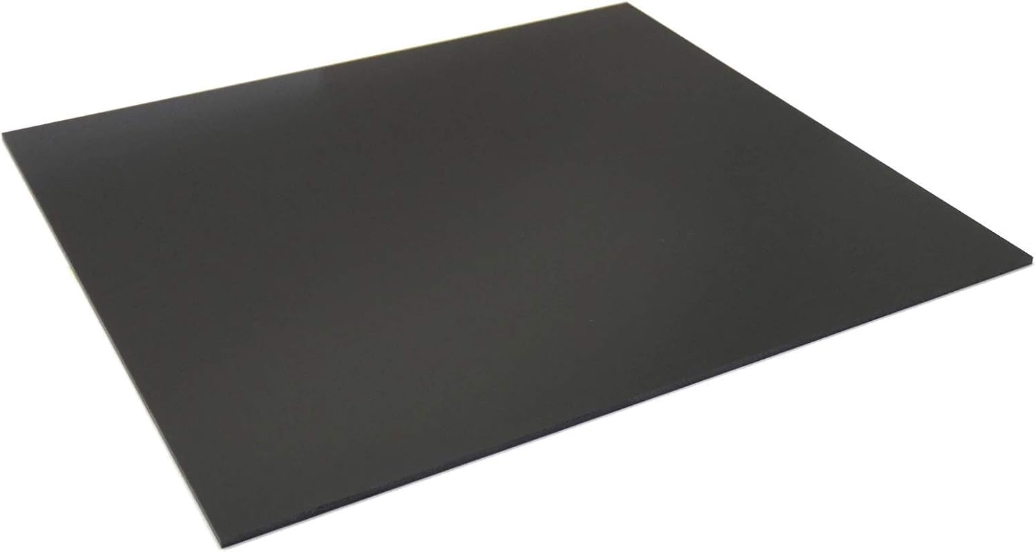 300x335x3mm Black G10 FR4 Epoxy Fiberglass Composite Sheet Panel 11.8 x