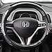 Honda Steering Wheel Cover Carbon Fiber & Synthetic Leather Grip - Small 13.5