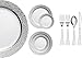 Royalty Settings Cutlery Set, Hammered Collection, Silver