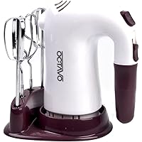 OCTAVO Hand Mixers Electric, Handheld Electric Mixer With Easy Eject Button, 2 Wired Beaters + 2 Dough Hooks And Storage…