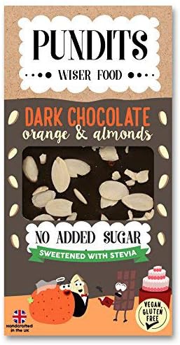 Pundits Dark Chocolate - Orange & Almonds 100g(Pack of 12)