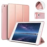 IPad 9.7 inch 2017/2018 Case aoub Ultra Slim Lightweight Smart Trifold Stand Cover with Magnetic Auto Wake & Sleep Function/Soft TPU Back Cover for iPad 5th/6th Generation (Rose Gold)