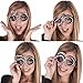 Ocean Line 40th Birthday Glasses - Number Crystal Frame, Party Favors, Wedding, Funny Costume Sunglasses, Novelty Eyewear Celebration Decoration for Kids and Adults 6 Pack (40)