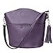 S-ZONE Women Small Cow Split Genuine Leather Crossbody Bucket Bag Shoulder Purse Handbag