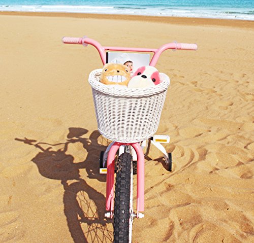 Colorbasket Junior Front Handlebar Bike Basket - White - Thumbnail 3