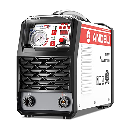 ANDELI プラズマ切断機 切断可能板厚最大25MM 110V/200V プラズマカッター 50Amp IGBT低周波インバーター エアープラズマ切断機 CUT-50 Pro XS