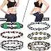 THUNARAZ 8Pcs Hematite Bracelet Magnetic Bracelets for Men Women