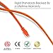 GearIT 10 Pack, Cat 6 Ethernet Cable Cat6 Snagless Patch 5 Feet - Computer LAN Network Cord, Orange - Compatible with 10 Port Switch POE 10port Gigabit
