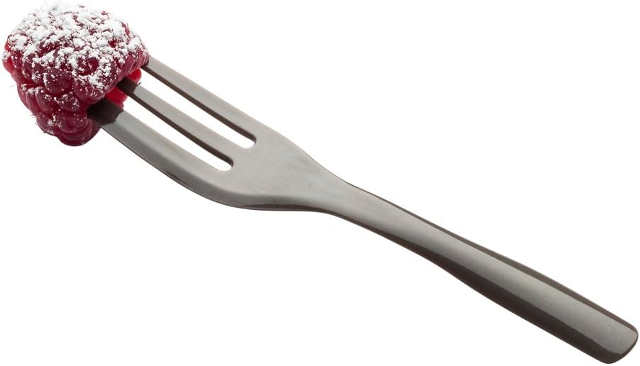 Cake Fork, Pastry Fork, Knife Edge Fork - Fashion Grey Disposable Fork, 3 Prong, 1 Prong with a Knife Edge - Perfect for Serving Cakes - 4