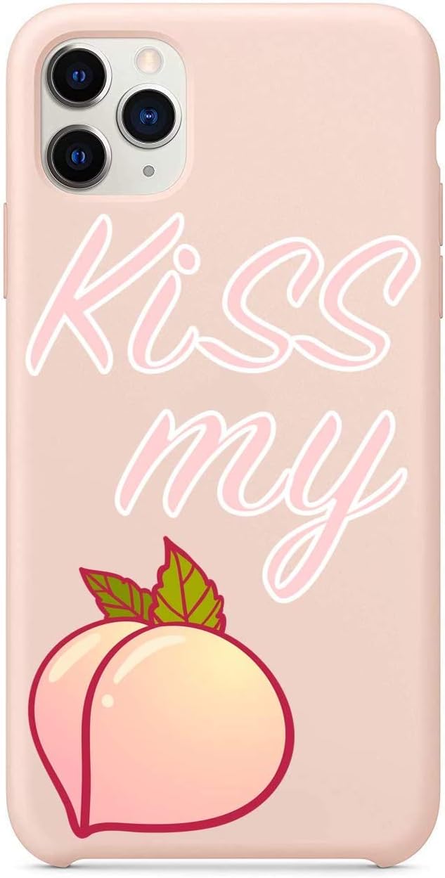 Shark Compatible Cute Lovely Pink Kiss My Peach Fruit Summer Protection Case for iPhone 6 Plus