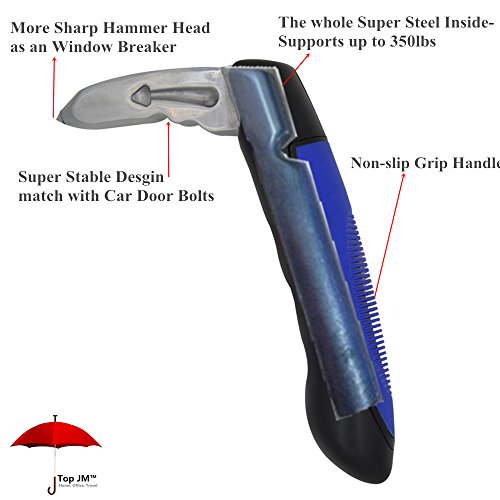 Top JM Door Bar 2.0 Car door Handle + Assist Headrest Grab Strap Set